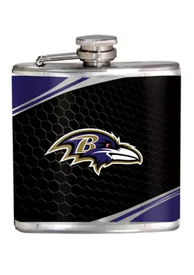 NFL Baltimore Ravens 6 Ounce Stainless Steel Flask