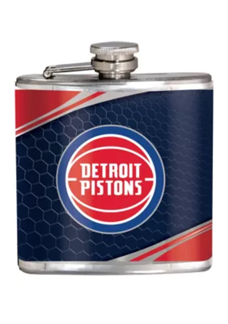 NBA Detroit Pistons 6 Ounce Stainless Steel Flask
