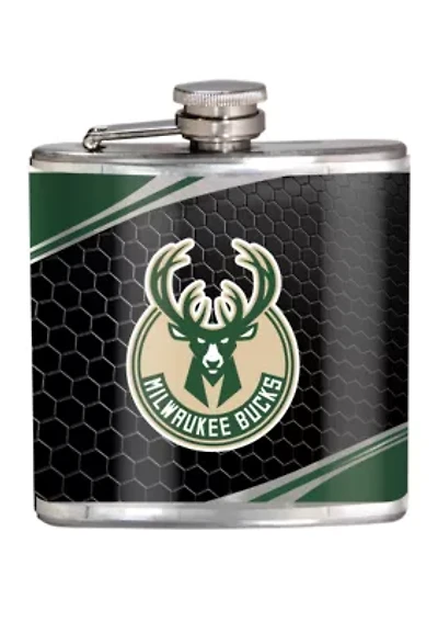 NBA Milwaukee Bucks 6 Ounce Stainless Steel Flask
