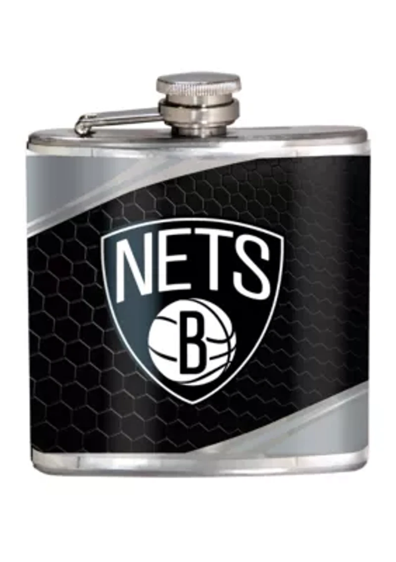 NBA Brooklyn Nets 6 Ounce Stainless Steel Flask