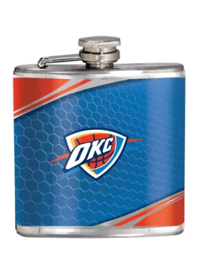 NBA Oklahoma City Thunder 6 Ounce Stainless Steel Flask