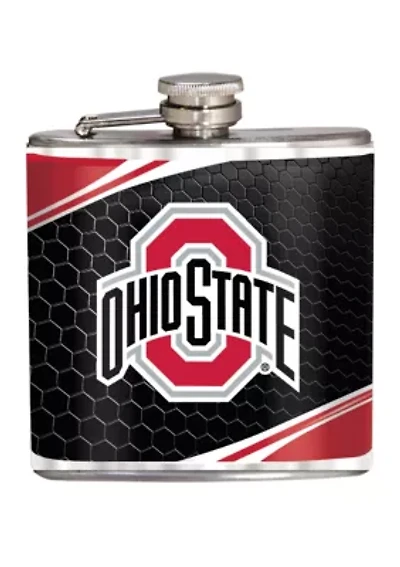  NCAA Ohio State Buckeyes 6 Ounce Stainless Steel Flask 