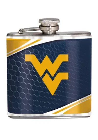 NCAA West Virginia Mountaineers 6 Ounce Stainless Steel Flask
