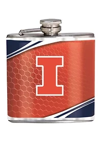 NCAA Illinois Fighting Illini 6 Ounce Stainless Steel Flask