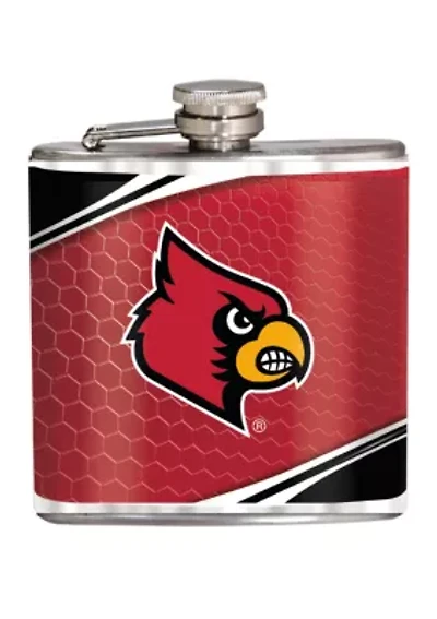  NCAA Louisville Cardinals 6 Ounce Stainless Steel Flask 