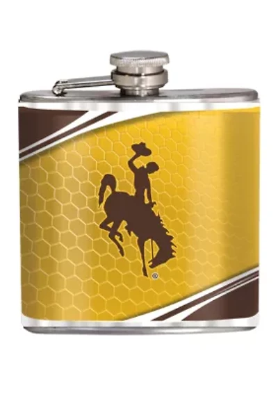  NCAA Wyoming Cowboys 6 Ounce Stainless Steel Flask 