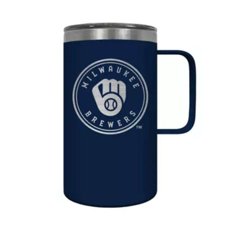MLB Milwaukee Brewers 18oz Hustle Travel Mug