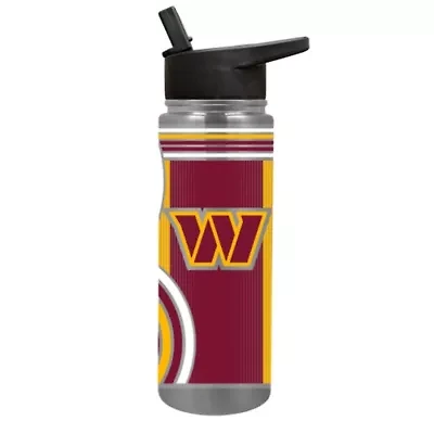 NFL Washington Commanders 24oz Stainless Steel Water Bottle
