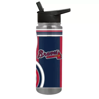 MLB Atlanta Braves 24oz Stainless Steel Water Bottle