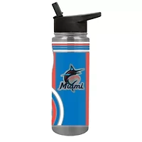 MLB Miami Marlins 24oz Stainless Steel Water Bottle