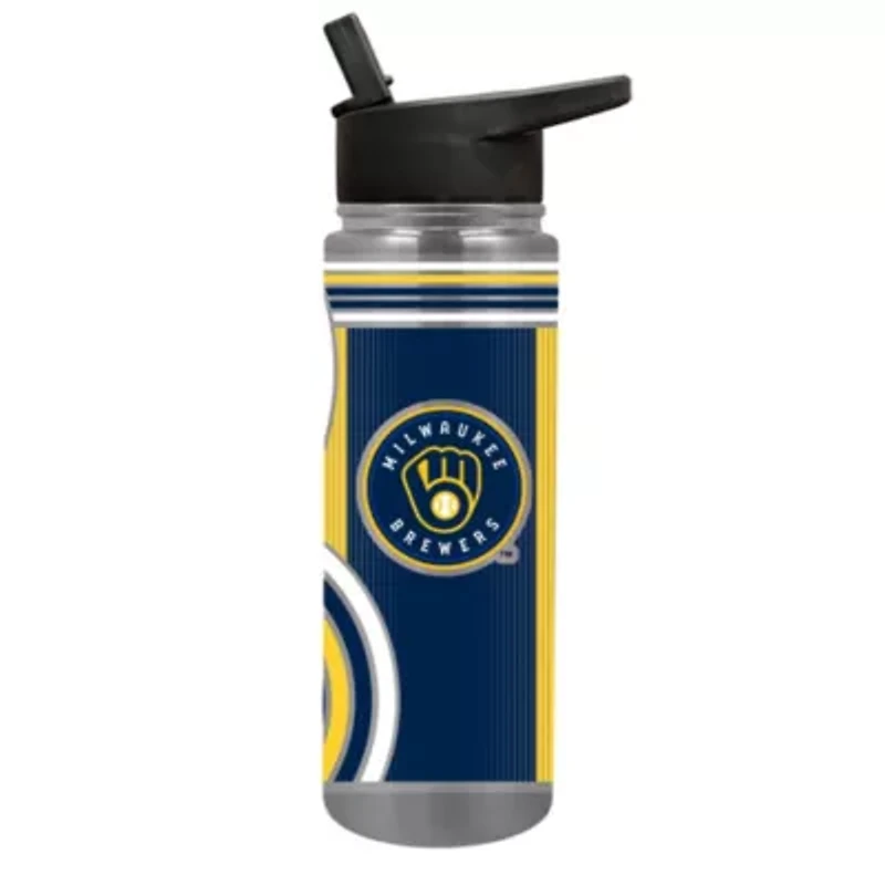 MLB Milwaukee Brewers 24oz Stainless Steel Water Bottle