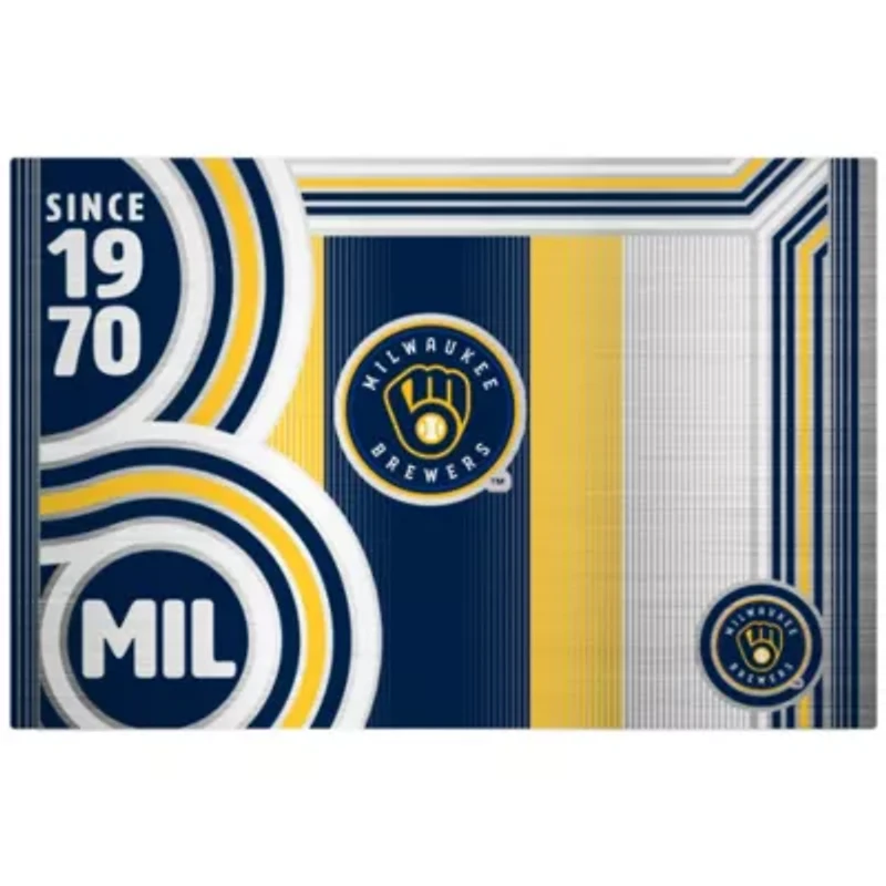 MLB Milwaukee Brewers 24oz Stainless Steel Water Bottle