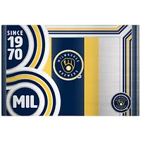 MLB Milwaukee Brewers 24oz Stainless Steel Water Bottle