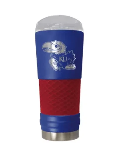 NCAA Kansas Jawhawks 24 Ounce Team Color Draft Tumbler