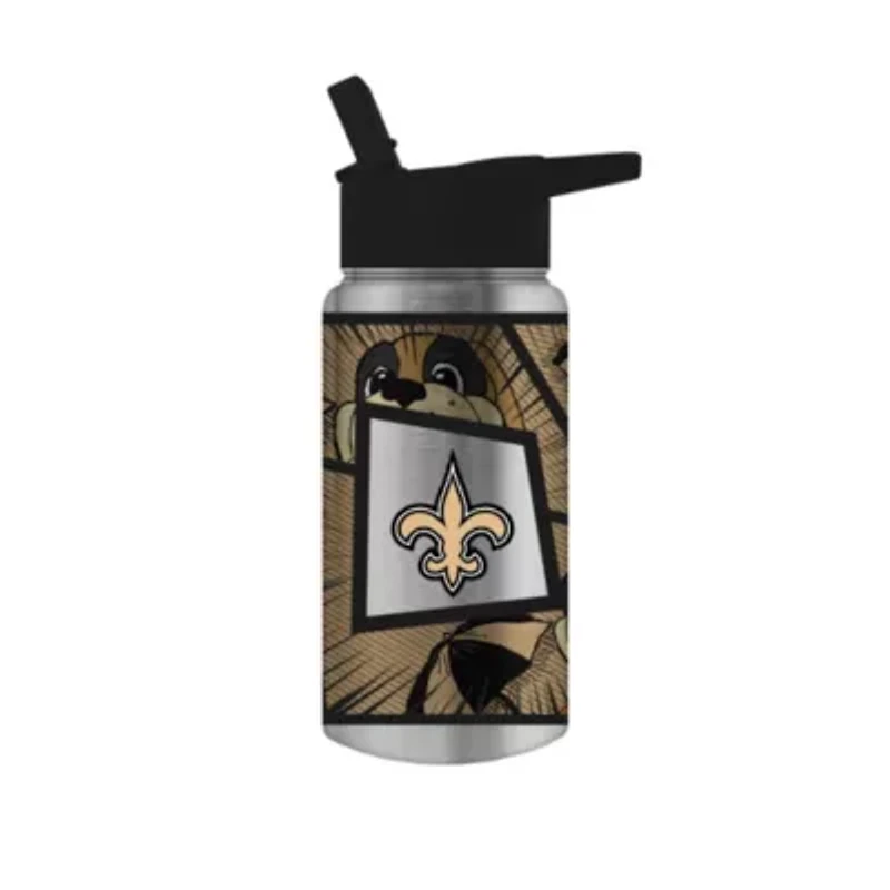 NFL New Orleans Saints 14oz Mascot Mini Thirst Water Bottle