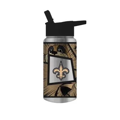 NFL New Orleans Saints 14oz Mascot Mini Thirst Water Bottle