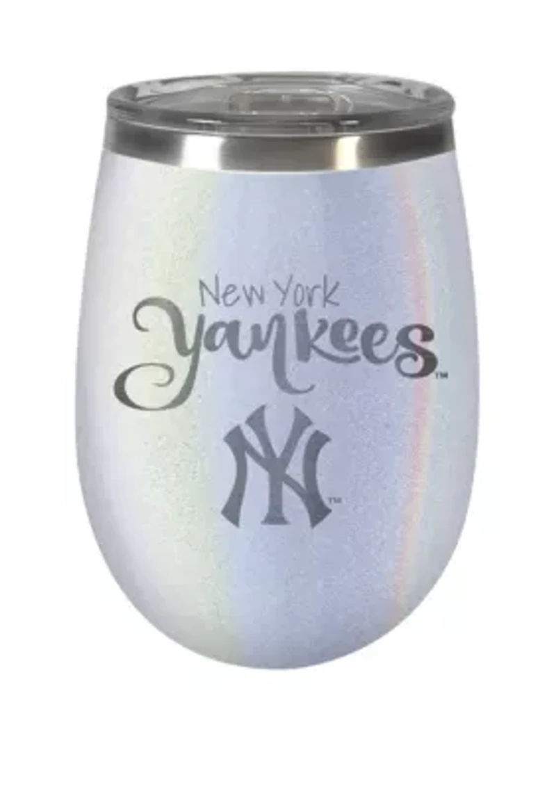 MLB New York Yankees 12 Ounce Opal Wine Tumbler 