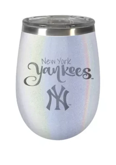 MLB New York Yankees 12 Ounce Opal Wine Tumbler 