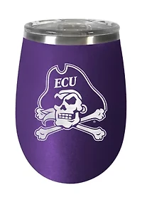 NCAA East Carolina Pirates 10 Ounce  Team Colored Wine Tumbler