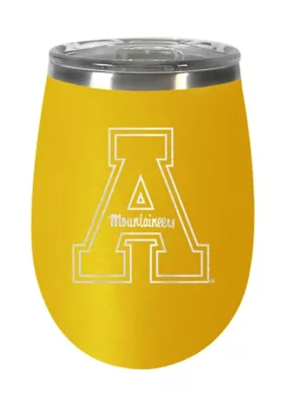 NCAA Appalachian State Mountaineers 10 Ounce Team Colored Wine Tumbler