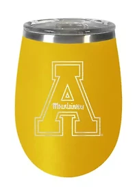 NCAA Appalachian State Mountaineers 10 Ounce Team Colored Wine Tumbler