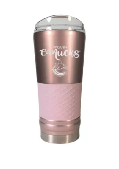 NHL Vancouver Canucks 24 Ounce Rose Gold Draft Tumbler