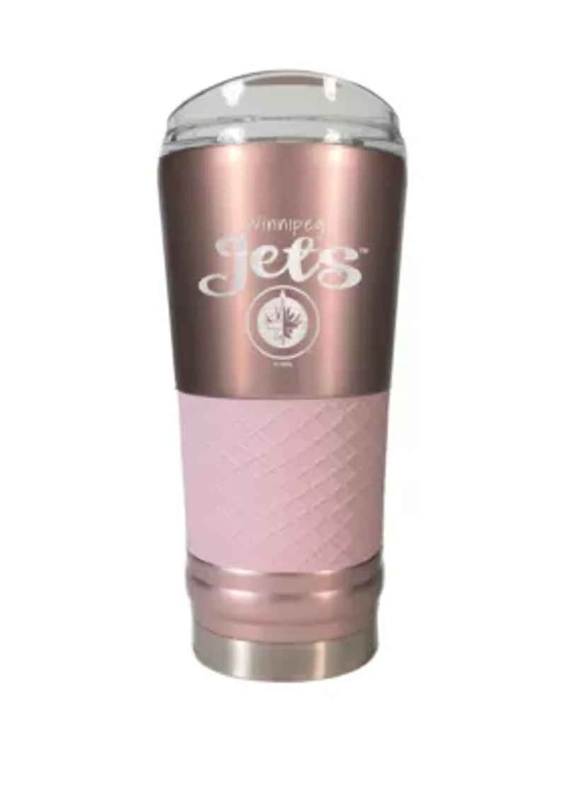 NHL Winnipeg Jets 24 Ounce Rose Gold Draft Tumbler