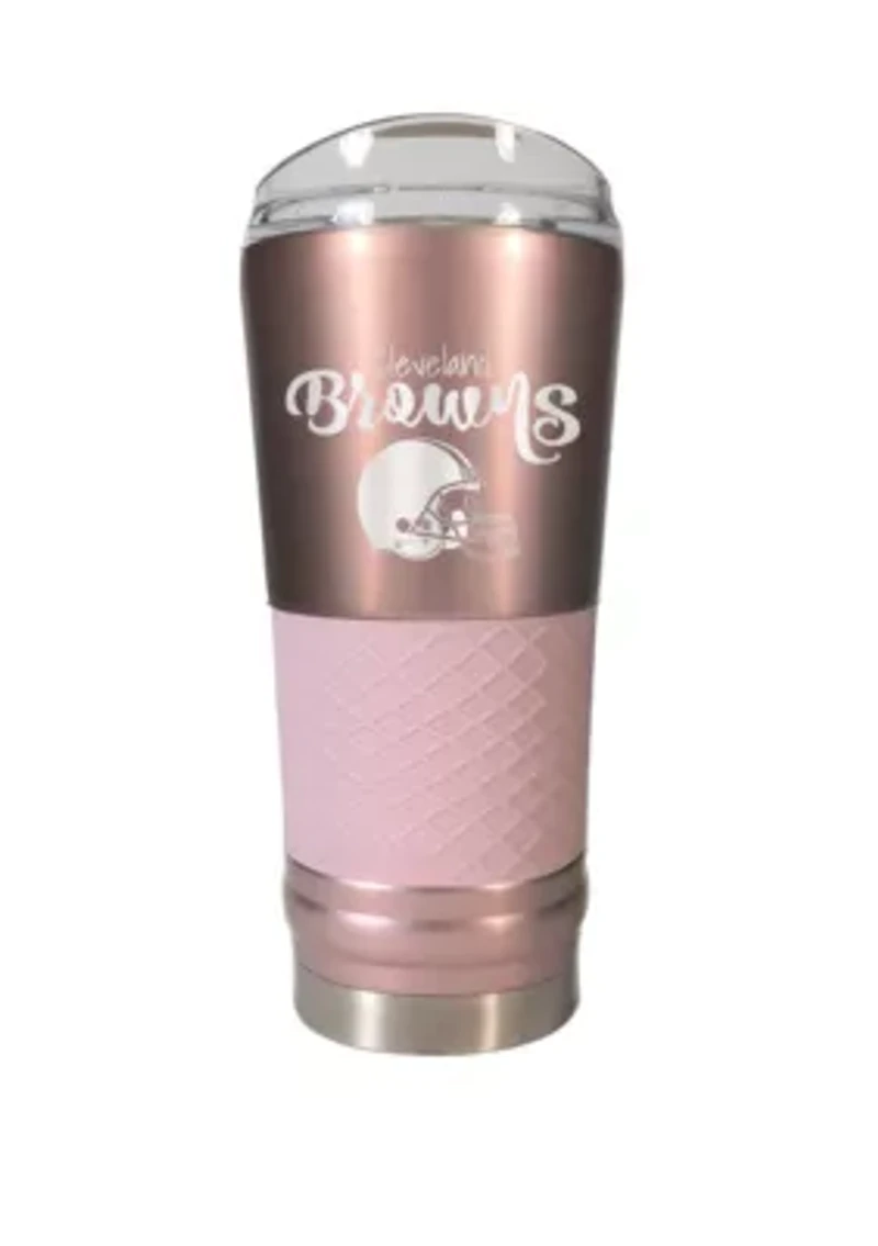 NFL Cleveland Browns 24 Ounce Rose Gold Draft Tumbler
