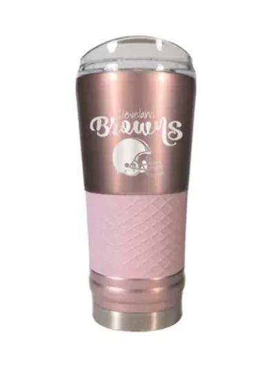 NFL Cleveland Browns 24 Ounce Rose Gold Draft Tumbler