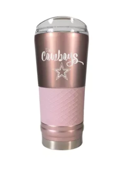 NFL Dallas Cowboys 24 Ounce Rose Gold Draft Tumbler