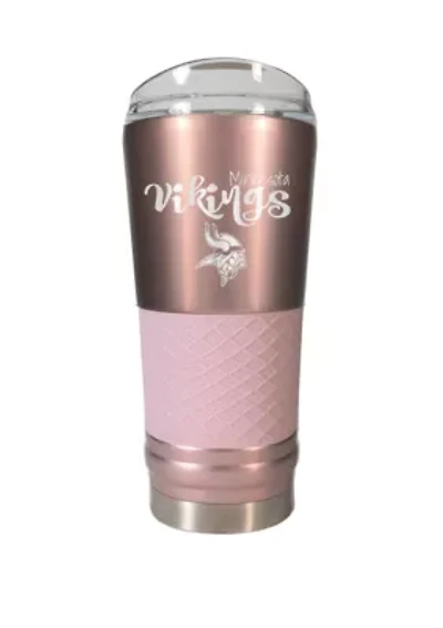 NFL Minnesota Vikings 24 Ounce Rose Gold Draft Tumbler