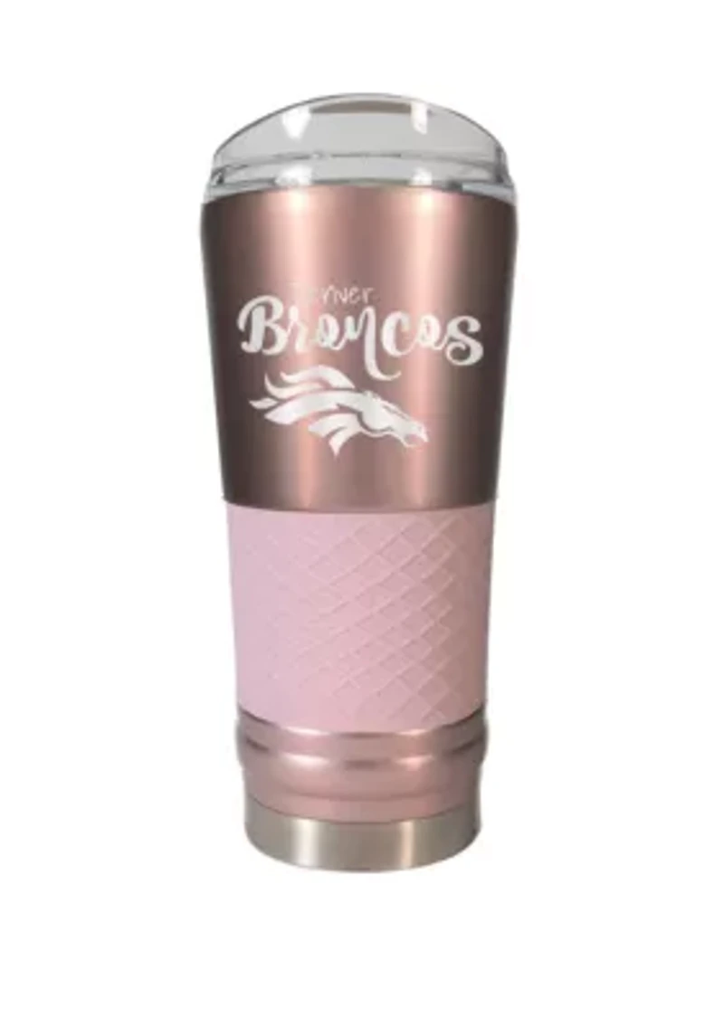 NFL Denver Broncos 24 Ounce Rose Gold Draft Tumbler