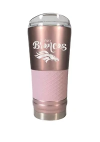 NFL Denver Broncos 24 Ounce Rose Gold Draft Tumbler