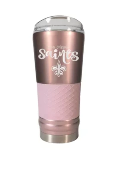 NFL New Orleans Saints 24 Ounce Rose Gold Draft Tumbler