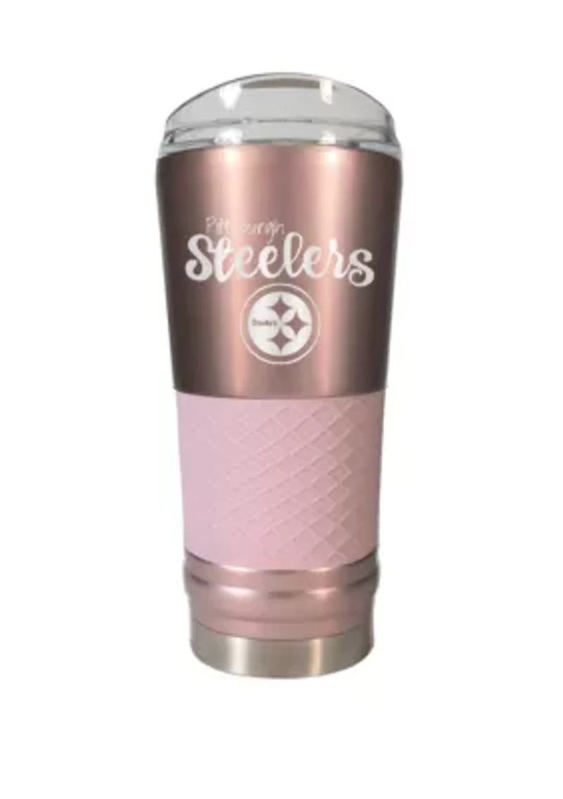 NFL Pittsburgh Steelers 24 Ounce Rose Gold Draft Tumbler