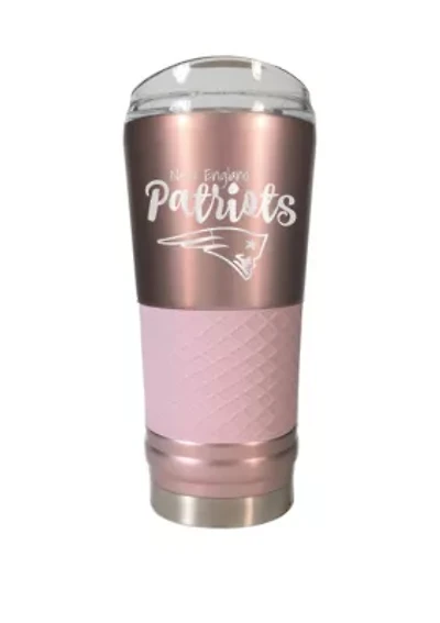 NFL New England Patriots 24 Ounce Rose Gold Draft Tumbler