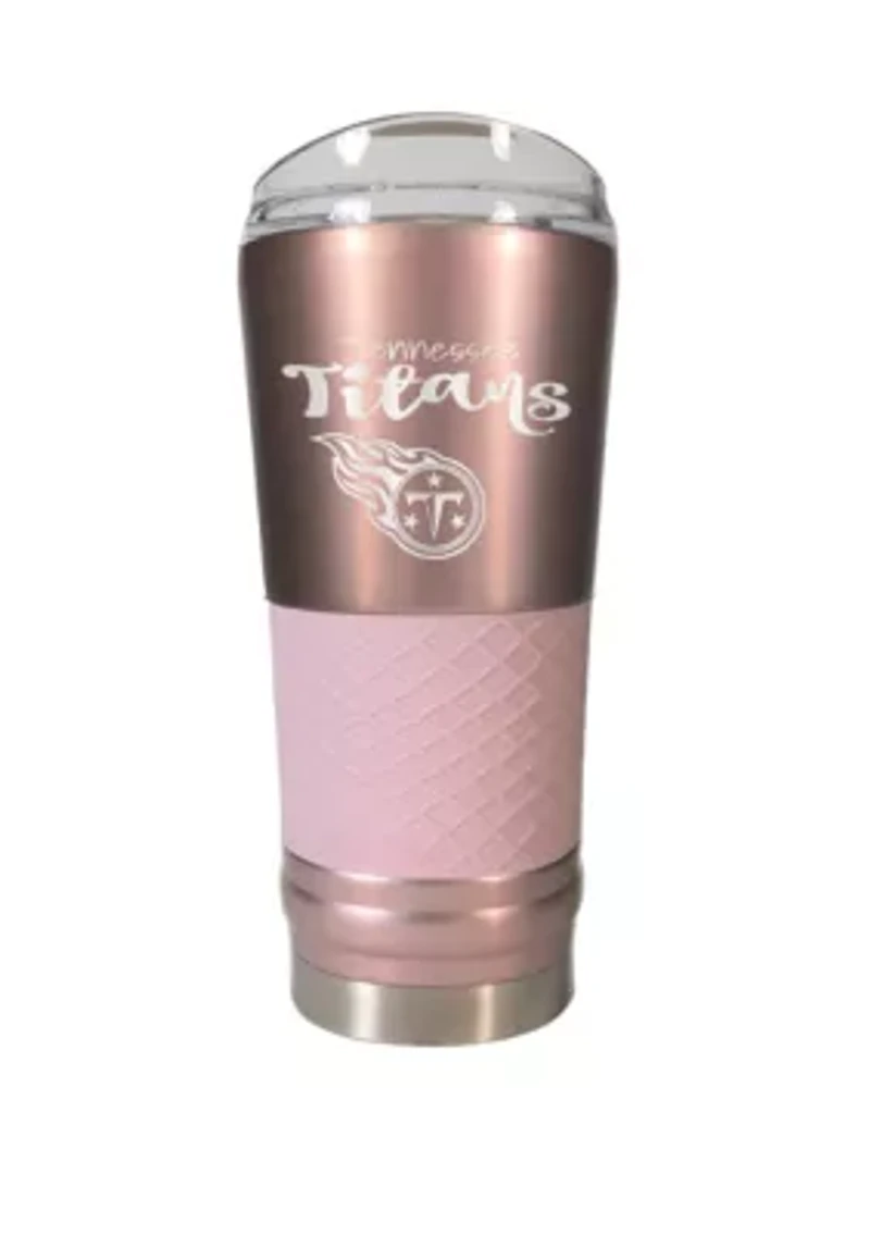 NFL Tennessee Titans 24 Ounce Rose Gold Draft Tumbler