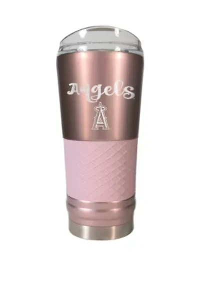 MLB LA Angels 24 Ounce Rose Gold Draft Tumbler