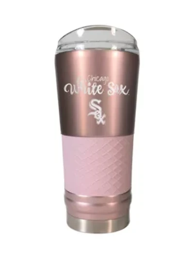 MLB Chicago White Sox 24 Ounce Rose Gold Draft Tumbler