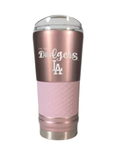 MLB LA Dodgers 24 oz Rose Gold Draft Tumbler