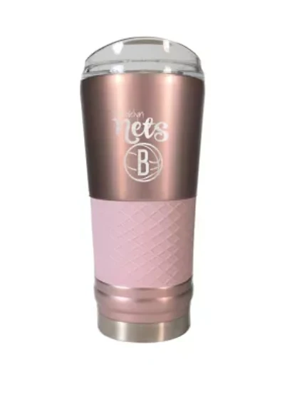 NBA Brooklyn Nets 24 Ounce Rose Gold Draft Tumbler