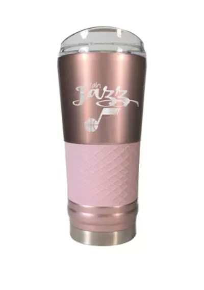 NBA Utah Jazz 24 Ounce Rose Gold Draft Tumbler