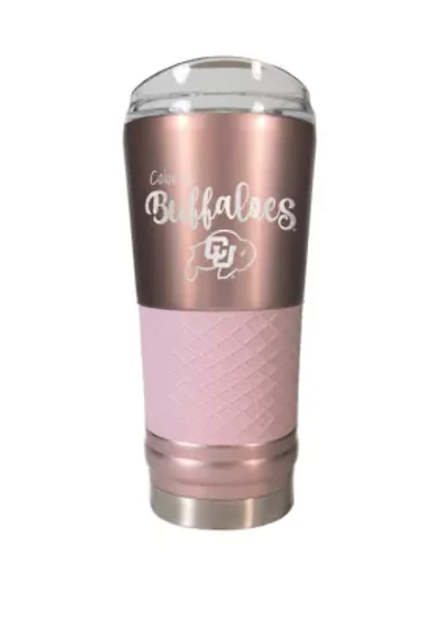 NCAA Colorado Buffaloes 24 Ounce Rose Gold Draft Tumbler