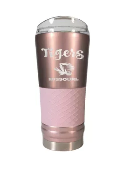 NCAA Missouri Tigers 24 Ounce Rose Gold Draft Tumbler