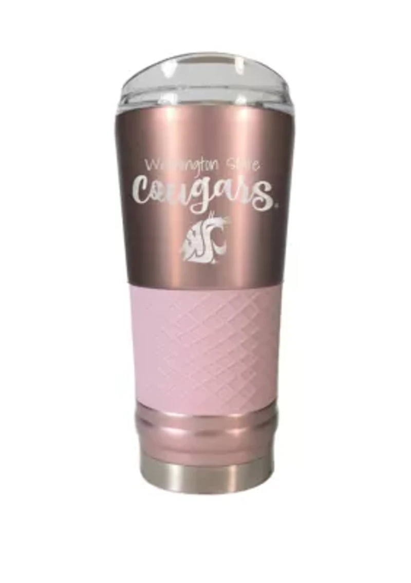 NCAA Washington State Cougars 24 Ounce Rose Gold Draft Tumbler