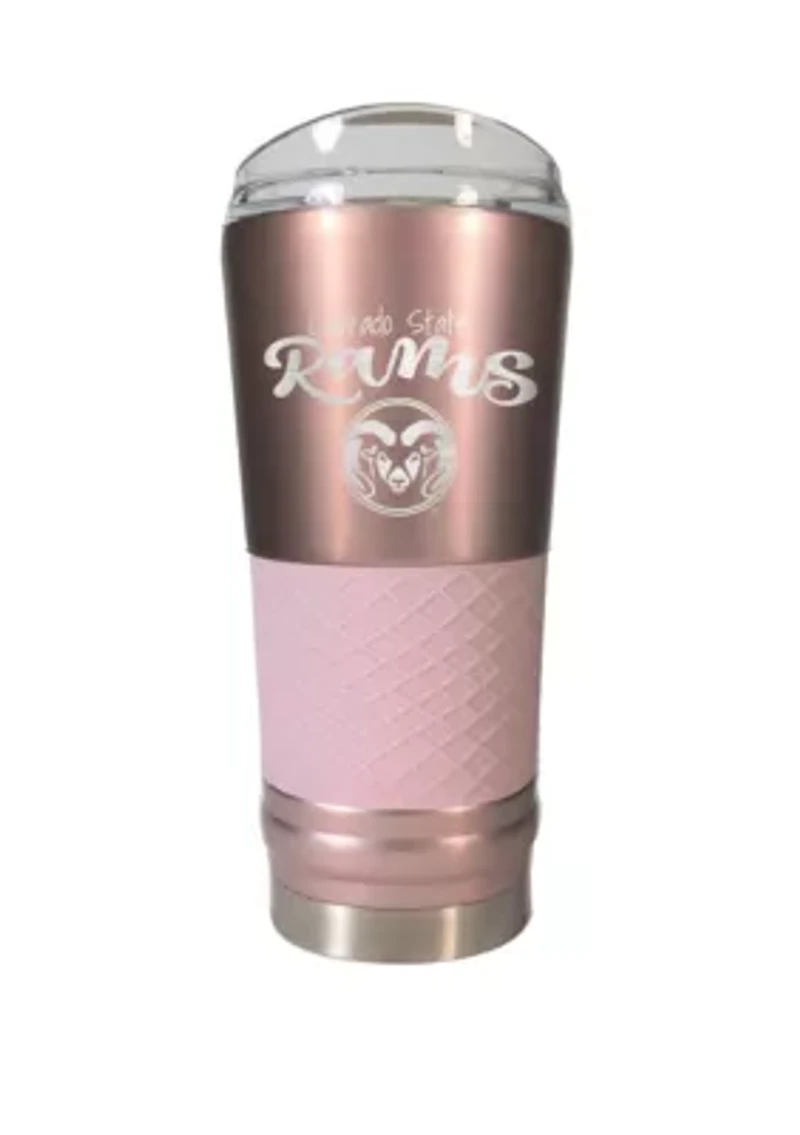 NCAA Colorado State Rams 24 Ounce Rose Gold Draft Tumbler