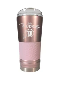 NCAA Utah Utes 24 Ounce Rose Gold Draft Tumbler
