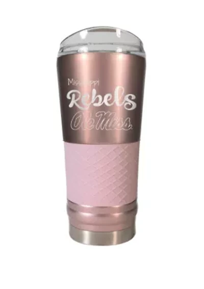 NCAA Ole Miss Rebels 24 Ounce Rose Gold Draft Tumbler
