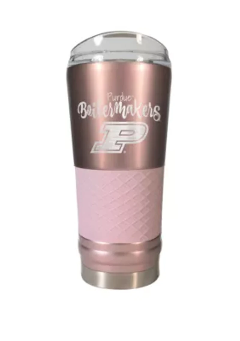 NCAA Purdue Boilermakers 24 Ounce Rose Gold Draft Tumbler
