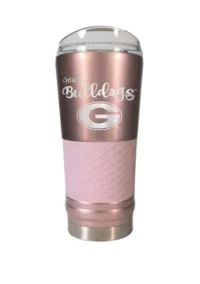 NCAA Georgia Bulldogs 24 Ounce Rose Gold Draft Tumbler